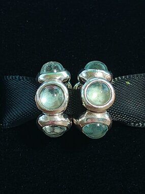 Authentic Pandora Seaside Kiss Topaz Cabochon Charm Set – 790538BTP RETIRED